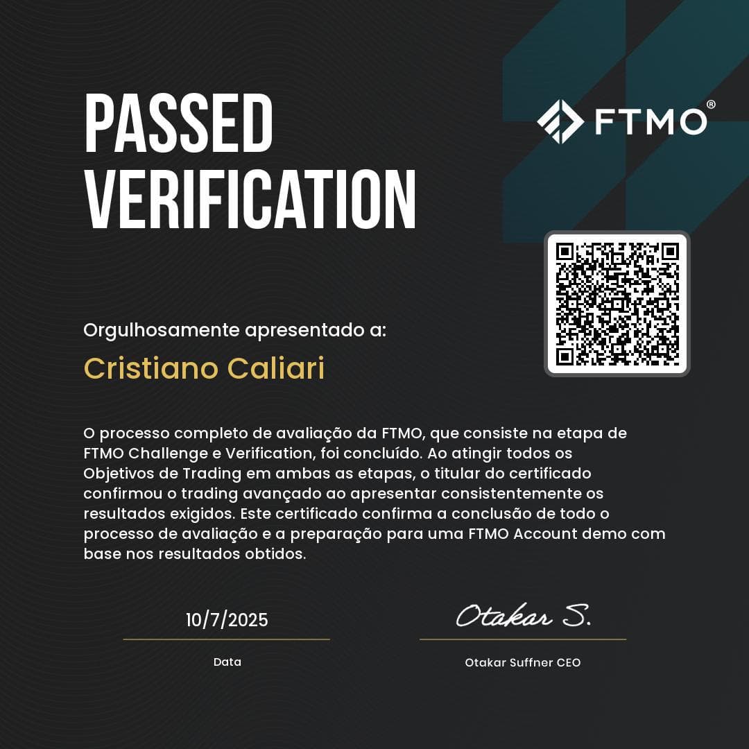 Certificado da FTMO